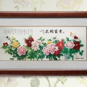 榮華富貴純銀銀畫(huà)訂制零售批發(fā)銷售浮雕銀畫(huà)制作