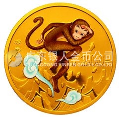 中國古典文學名著——《西游記》彩色金銀紀念幣（第1組）1/2盎司圓形彩色金質(zhì)紀念幣
