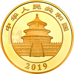 2019版熊貓金銀紀念幣1公斤圓形金質(zhì)紀念幣